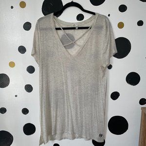 Gray T-shirt Pink Victoria's Secret